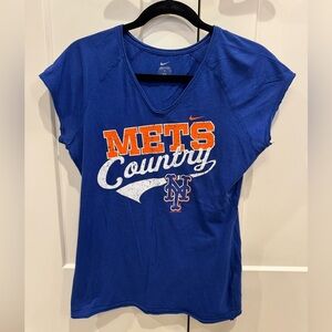 Nike Women's Blue Mets Graphic Tee